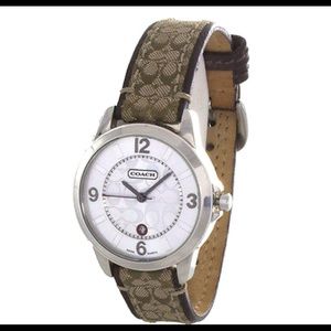 Coach Woman’s Classic Signature Canvas/Fabric Watch